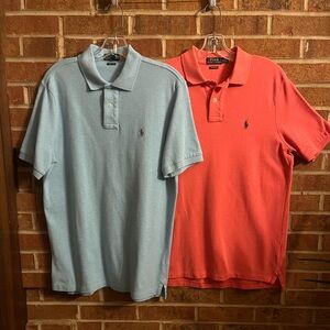 Polo Ralph Lauren BUNDLE Men’s Polos Size M Classic Fit Lot of 2 Short Sleeve